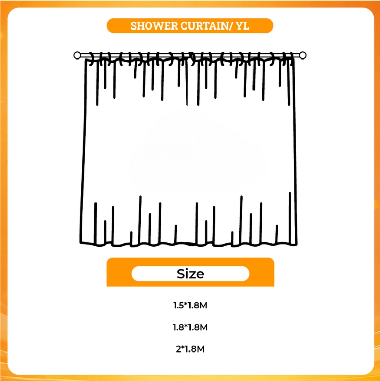 3D shower curtain - Halo UK Shop