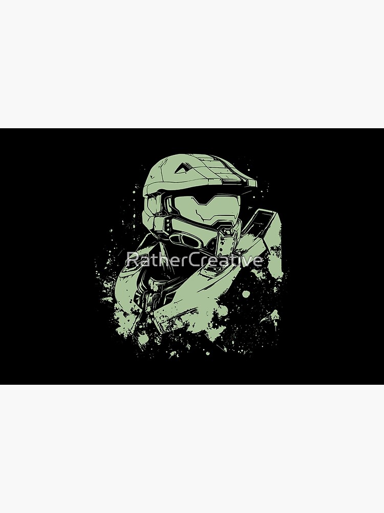 John 117 Powerful Cosmic Champion Throw Pillow - Image 2