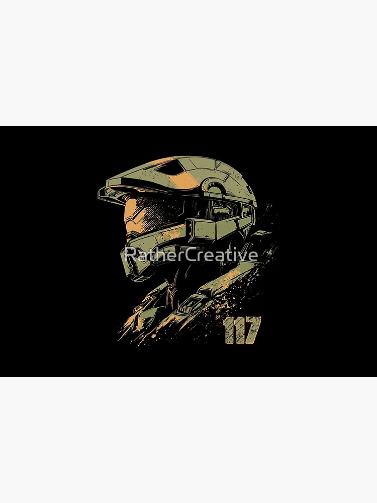 Master Chief 117 Throw Pillow - Image 2