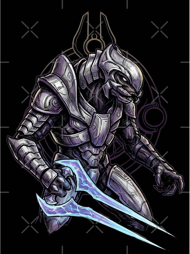 Halo The Arbiter Sangheili Honor And Redemption Shower Curtain - Image 2