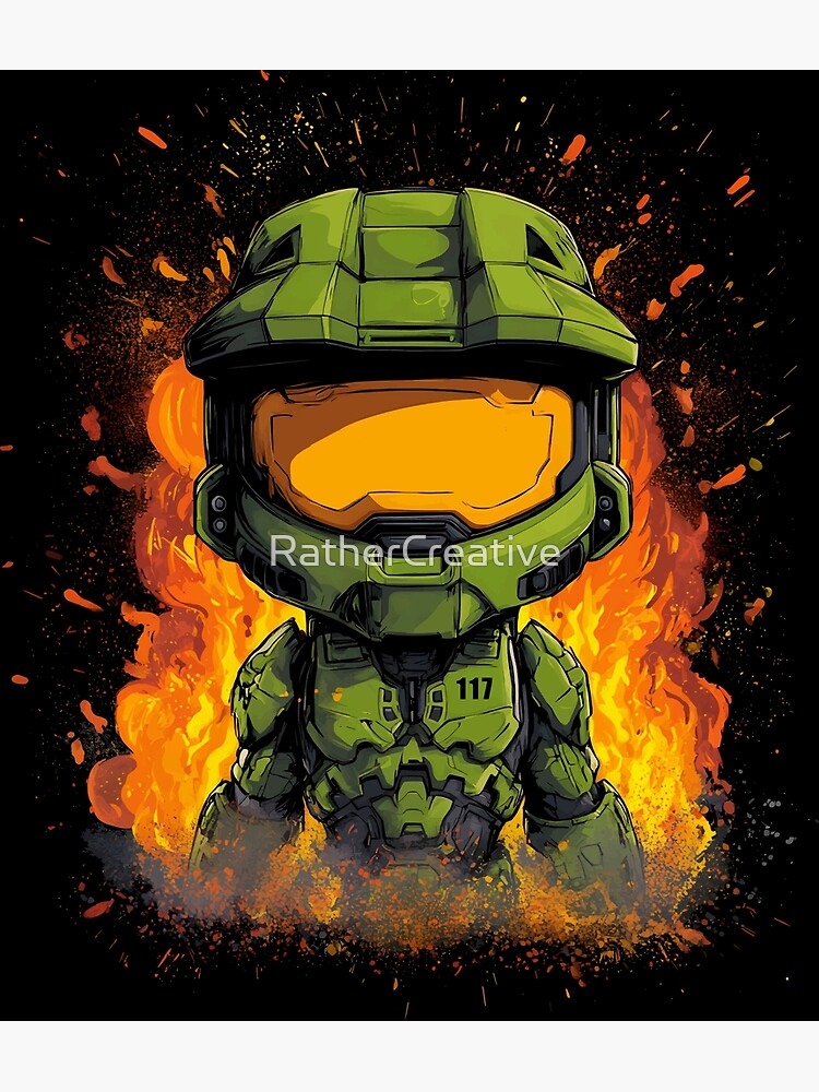 Cute Master Chief Tapestry - Image 2