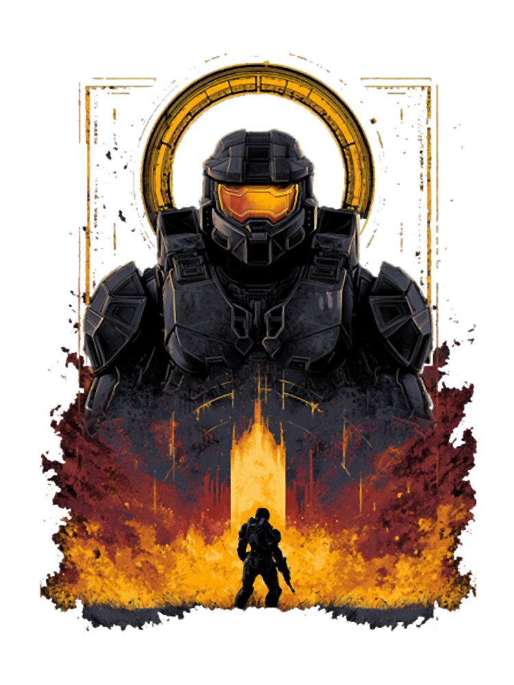 Halo T Shirt Mythic Space Guardian Tapestry - Image 2