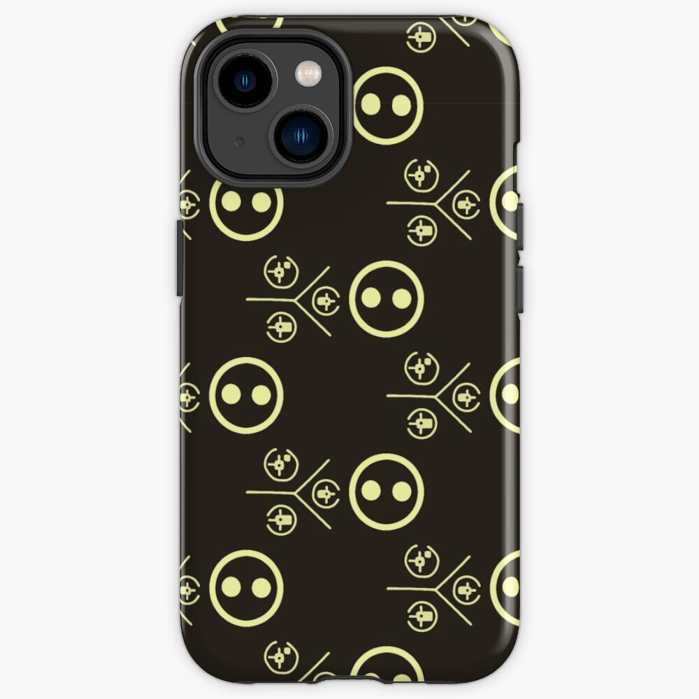 Halo Odst Yellow Wall Symbols With Superintendent Iphone Case