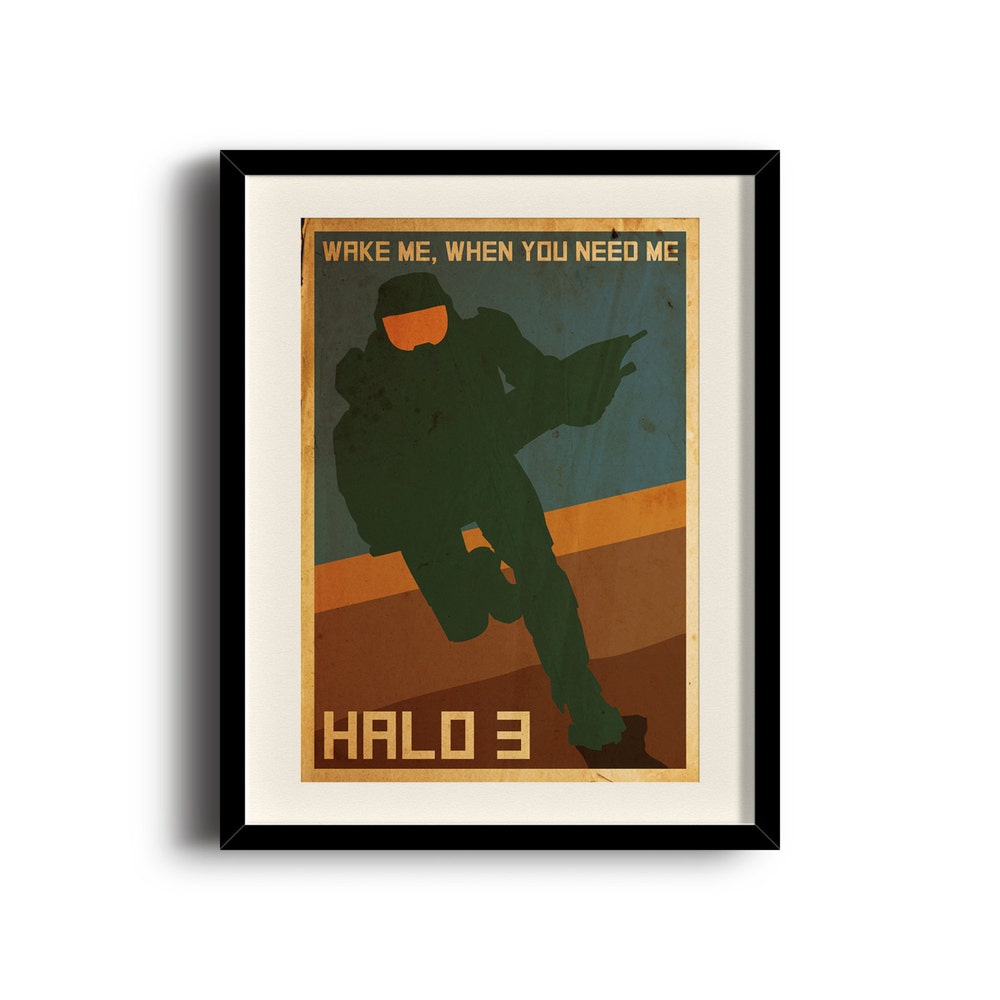 Halo 3 Digital Art Print Wall Art