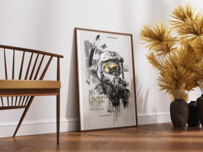 Alternative view of Master Chief High Quality Matte Wall Art