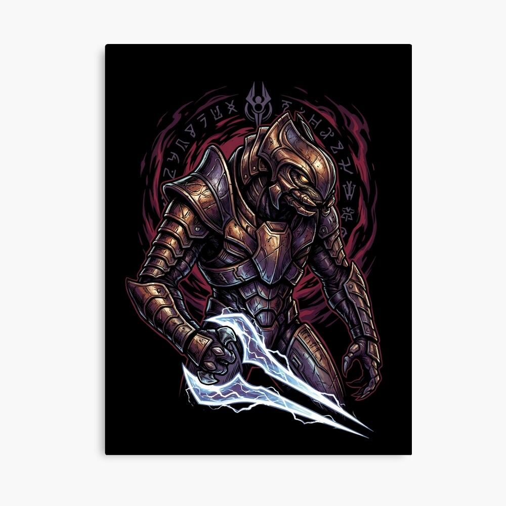 Halo Arbiter Split Jaw Sangheili Honor Poster