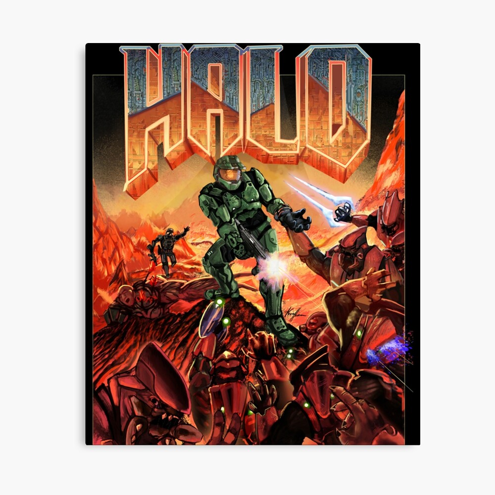 Halo Game Classic Design Poster