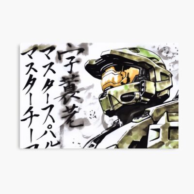 Master Chief Sumi E Poster