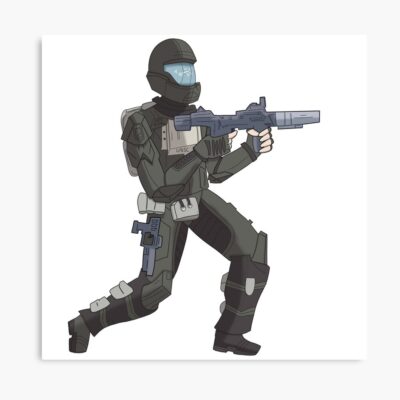 Sticker Design Halo 3 Odst Rookie Poster