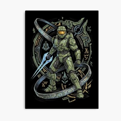 Master Chief Halo Halo Rings Guardian Poster