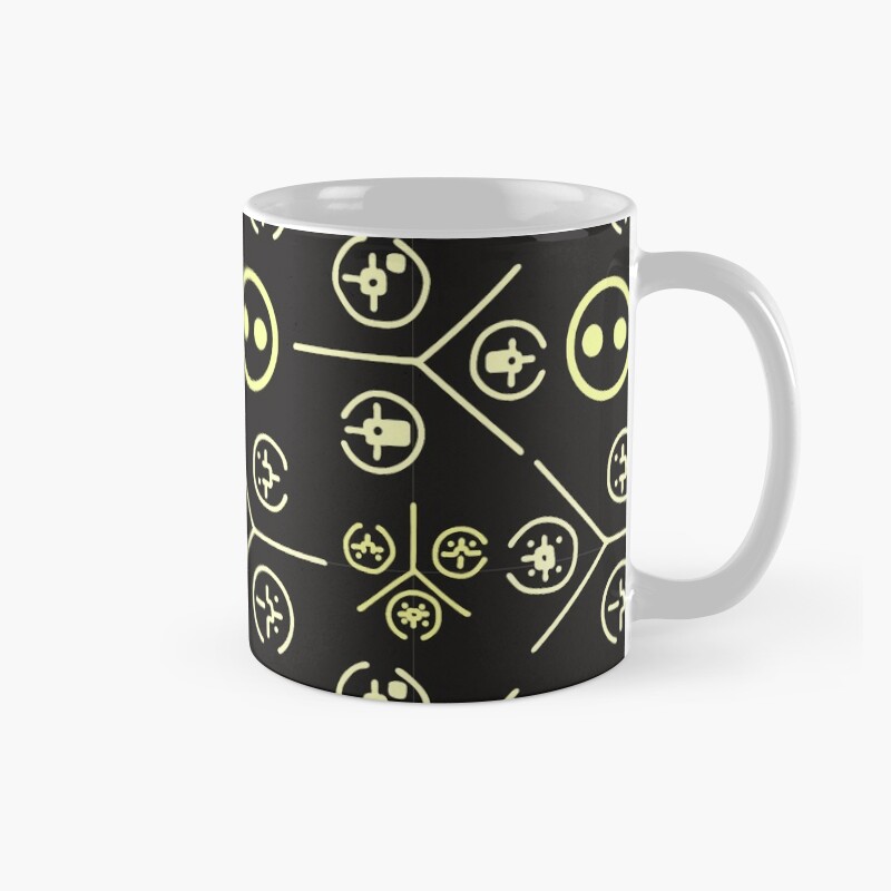 Halo 3 Odst Yellow Wall Symbols With Superintendent Mug