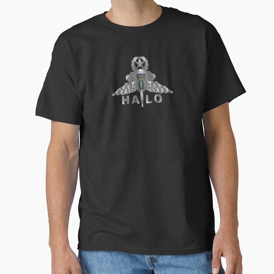 Special Forces High Altitude Low Opening Halo Master Wings T-shirt - Image 2
