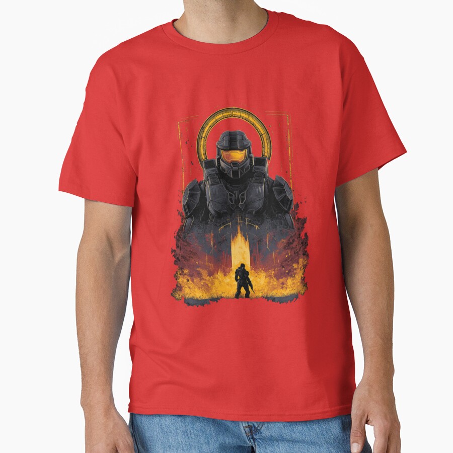 Halo T Shirt Mythic Space Guardian T-shirt - Image 5