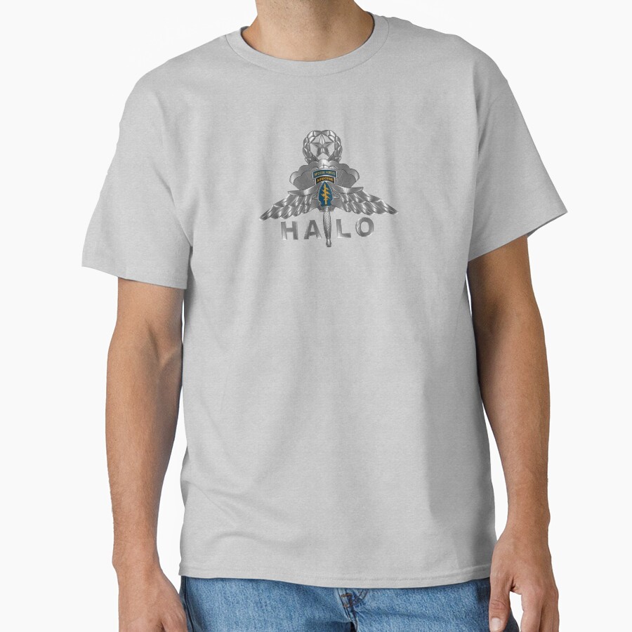 Special Forces High Altitude Low Opening Halo Master Wings T-shirt - Image 3
