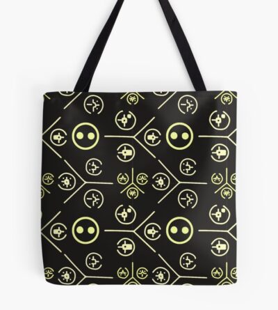 Halo 3 Odst Yellow Wall Symbols With Superintendent Tote Bag