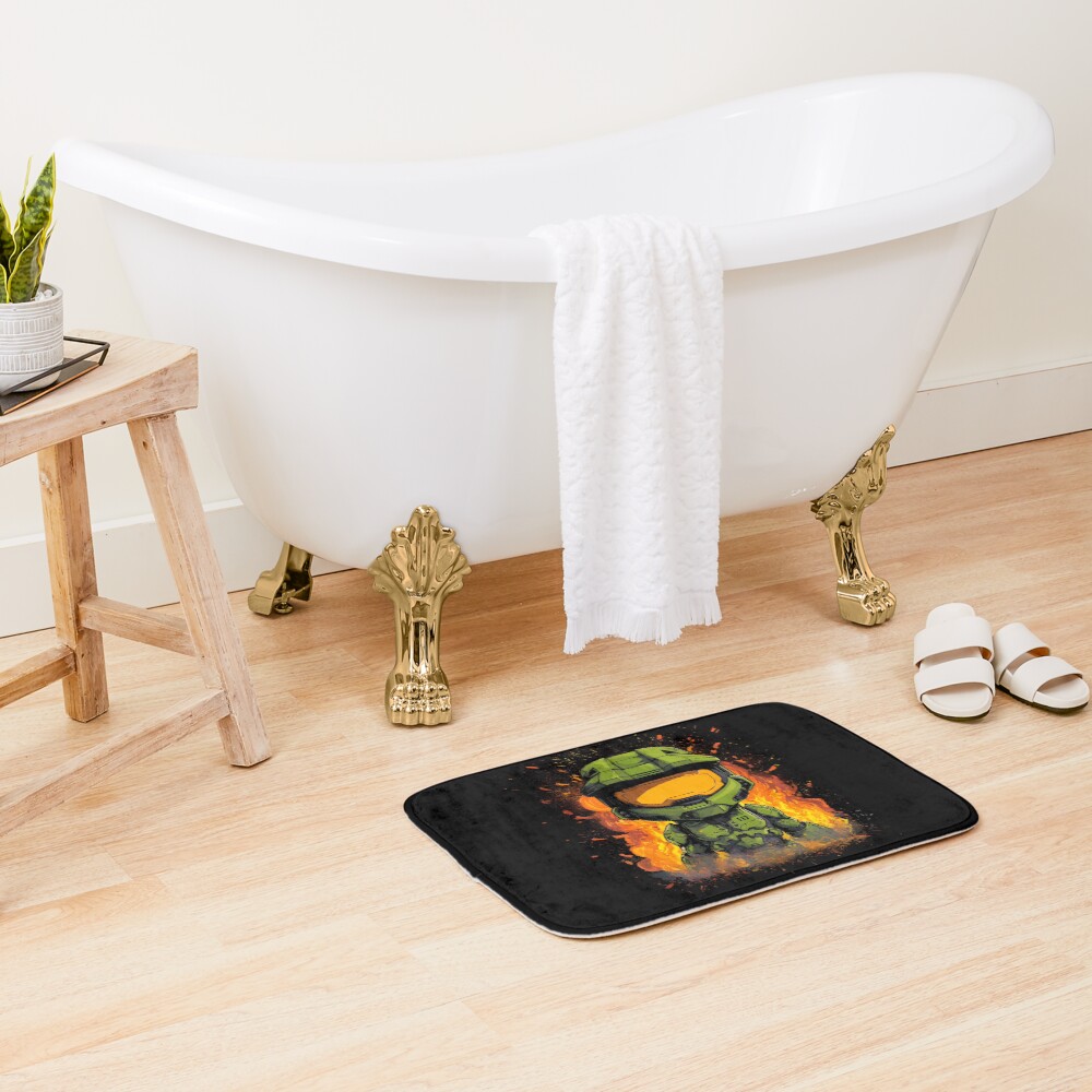 Cute Master Chief Bath Mat - Image 2
