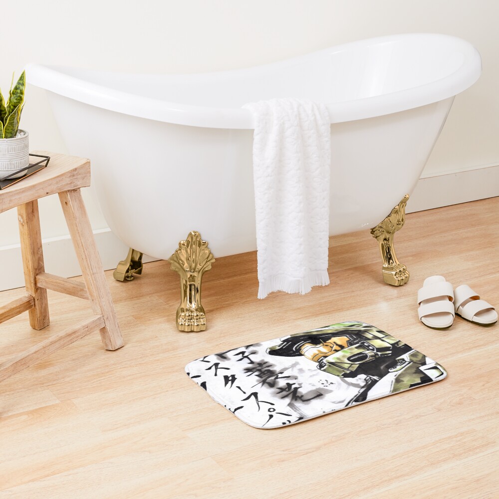 Master Chief Sumi E Bath Mat - Image 2