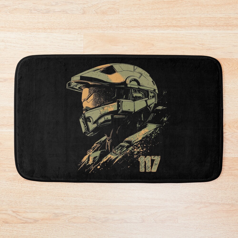 Master Chief 117 Bath Mat