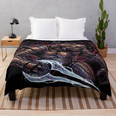 Halo Arbiter Split Jaw Sangheili Honor Throw Blanket