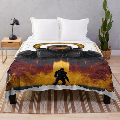 Halo T Shirt Mythic Space Guardian Throw Blanket