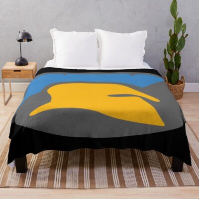 Halo 3 Spartan Helmet Emblem Throw Blanket