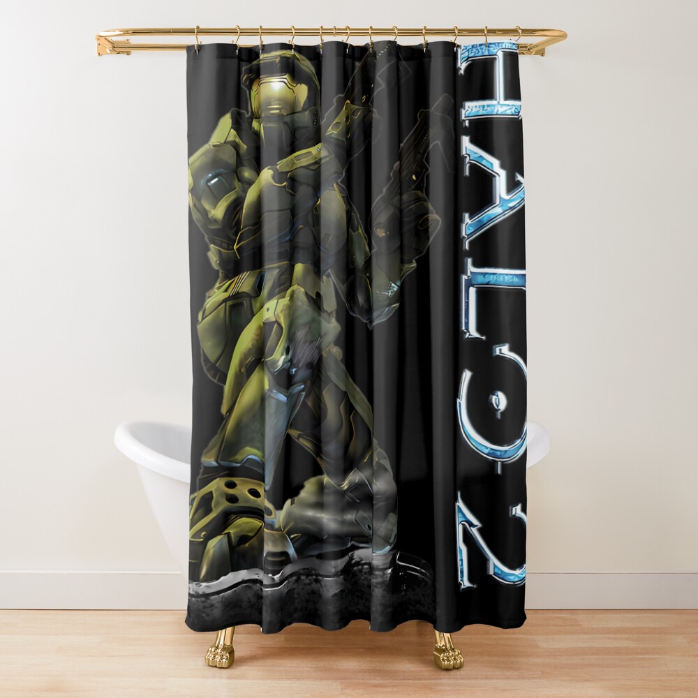 Halo 2 Epic Battle Hero Shower Curtain