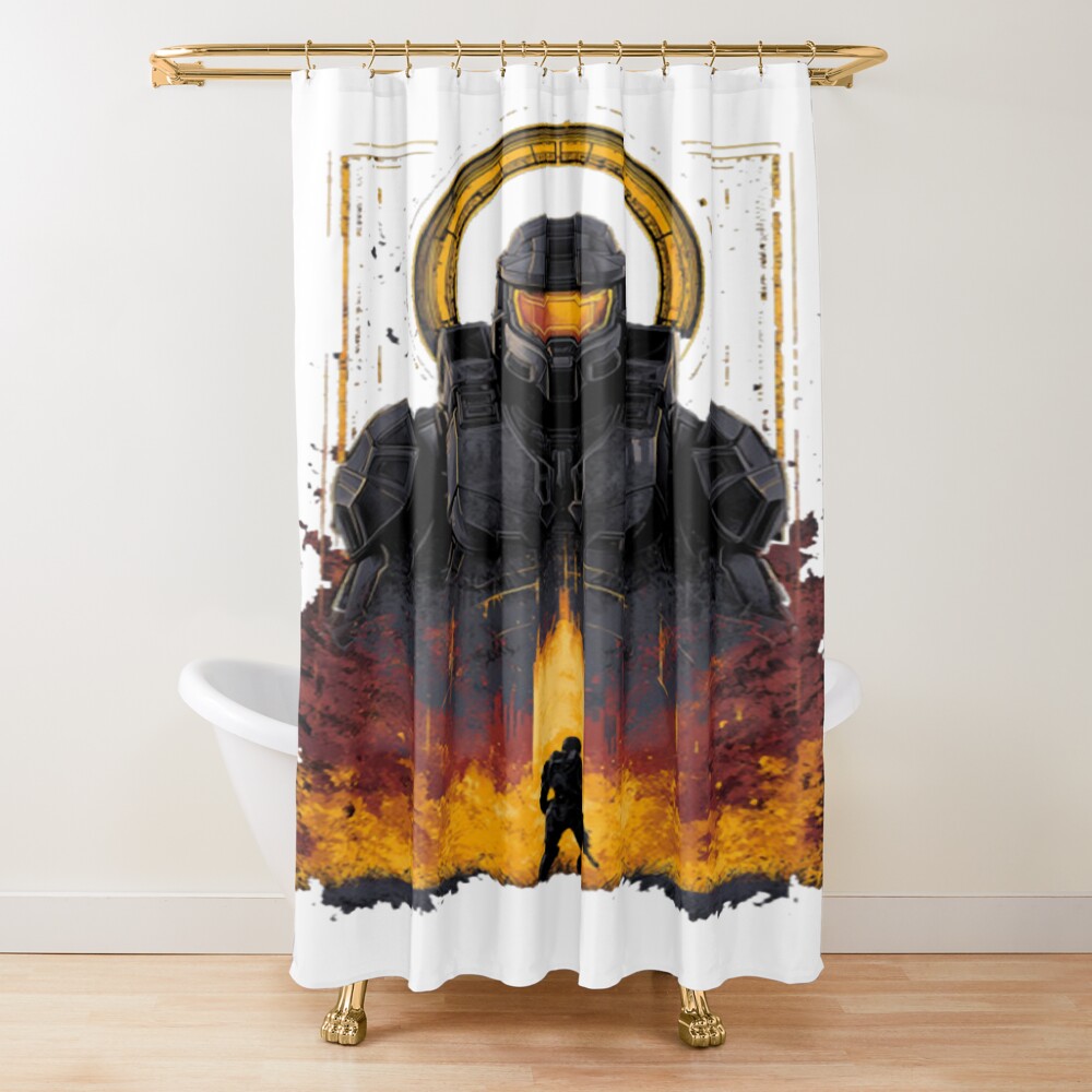 Halo T Shirt Mythic Space Guardian Shower Curtain