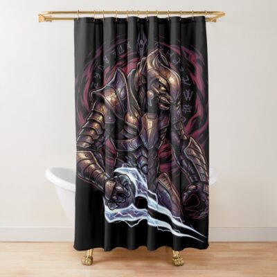 Halo Arbiter Split Jaw Sangheili Honor Shower Curtain
