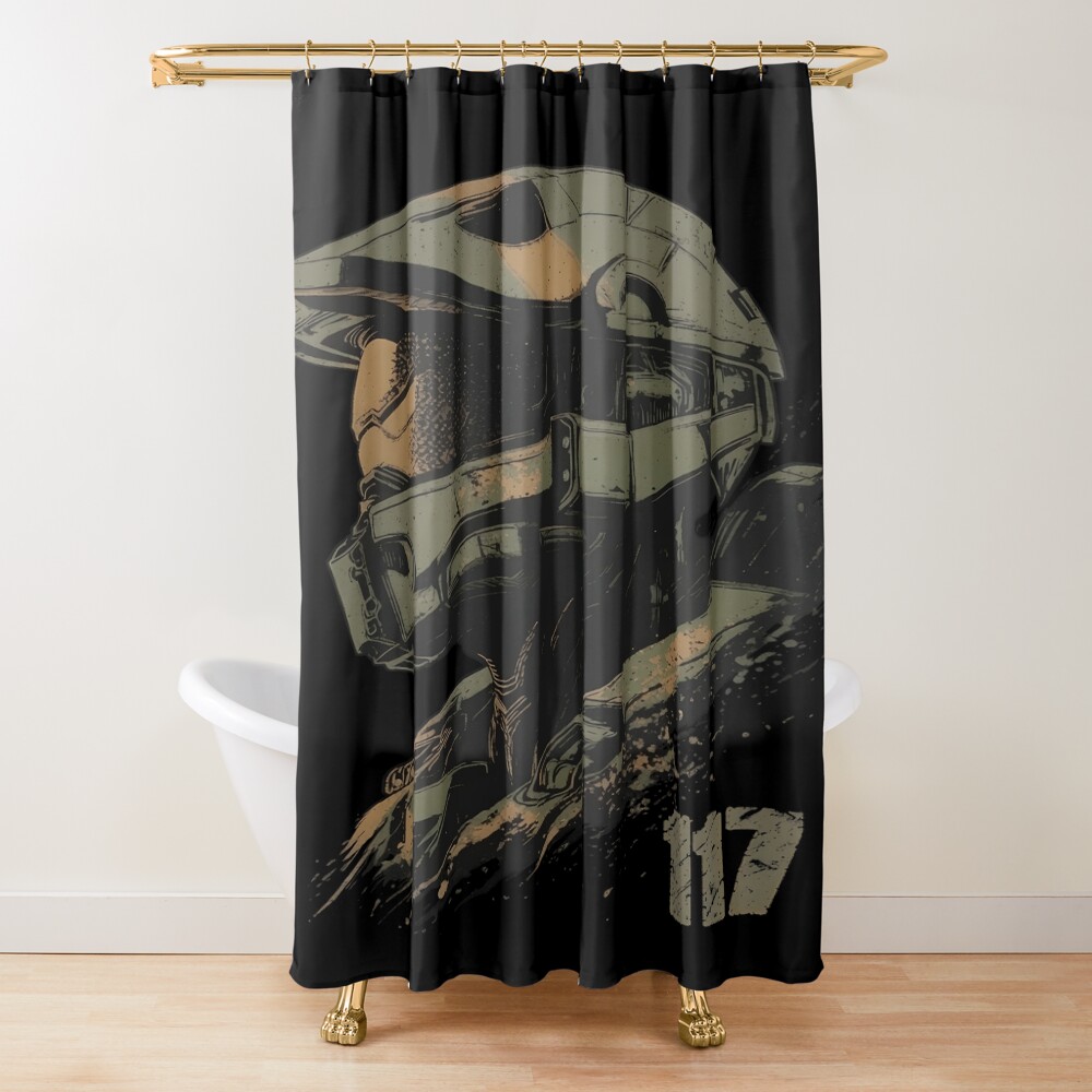 Masters Chiefs 117 Grungy Shower Curtain