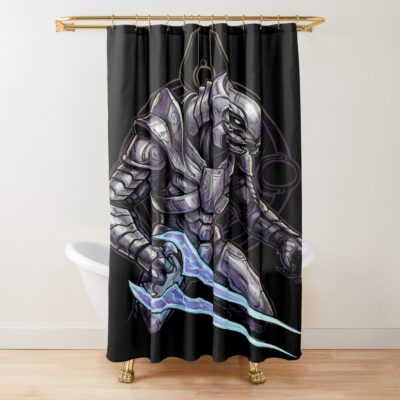 Halo The Arbiter Sangheili Honor And Redemption Shower Curtain