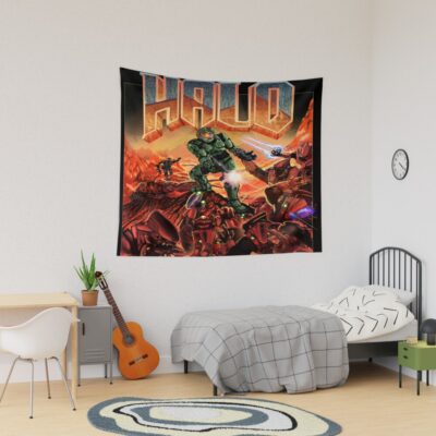 Halo Game Classic Design Tapestry